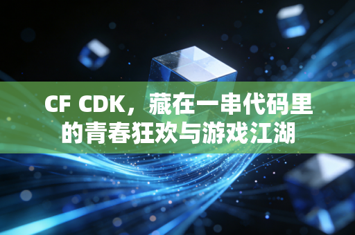 CF CDK，藏在一串代码里的青春狂欢与游戏江湖