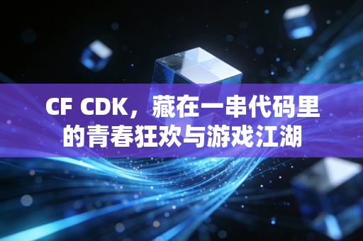 CF CDK，藏在一串代码里的青春狂欢与游戏江湖