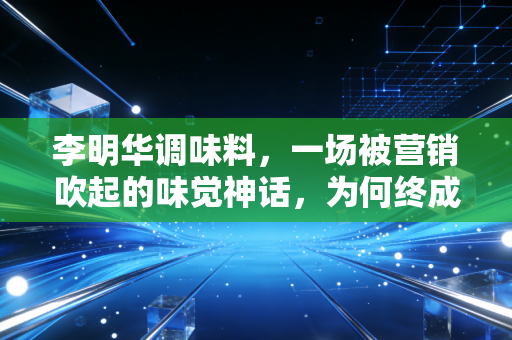李明华调味料，一场被营销吹起的味觉神话，为何终成网络笑柄？