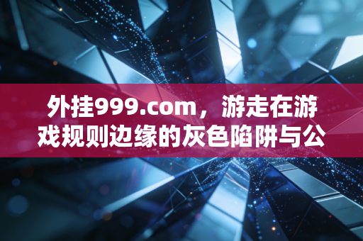 外挂999.com，游走在游戏规则边缘的灰色陷阱与公平警示