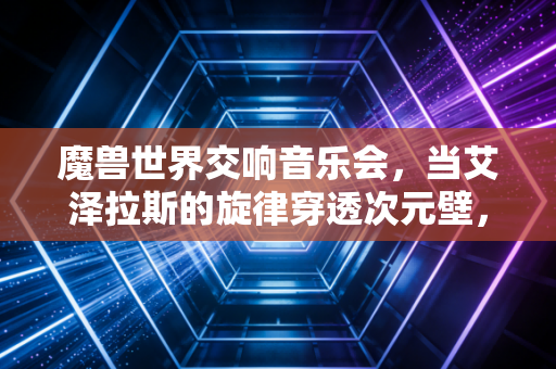 魔兽世界交响音乐会，当艾泽拉斯的旋律穿透次元壁，唤醒青春里的热血与温柔