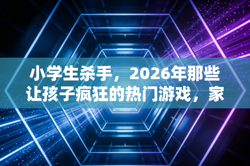 小学生杀手，2026年那些让孩子疯狂的热门游戏，家长别只说不许玩