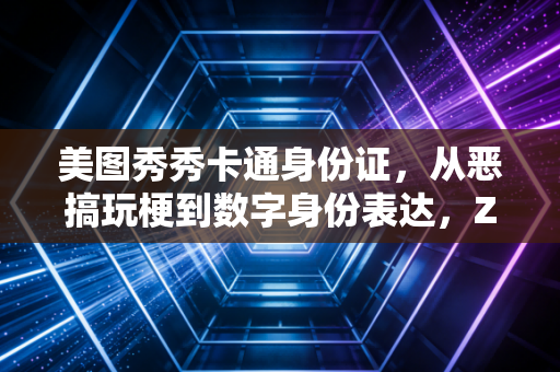 美图秀秀卡通身份证，从恶搞玩梗到数字身份表达，Z世代的社交新密码