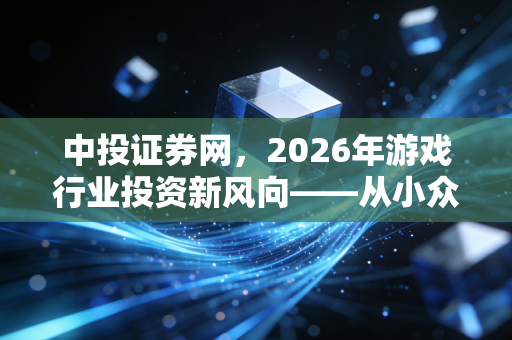 中投证券网，2026年游戏行业投资新风向——从小众品类爆发与技术迭代看增长新曲线