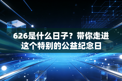 626是什么日子？带你走进这个特别的公益纪念日