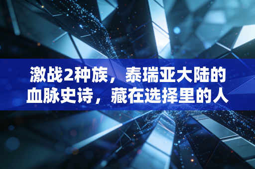激战2种族，泰瑞亚大陆的血脉史诗，藏在选择里的人生百态