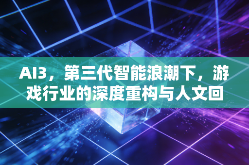 AI3，第三代智能浪潮下，游戏行业的深度重构与人文回归