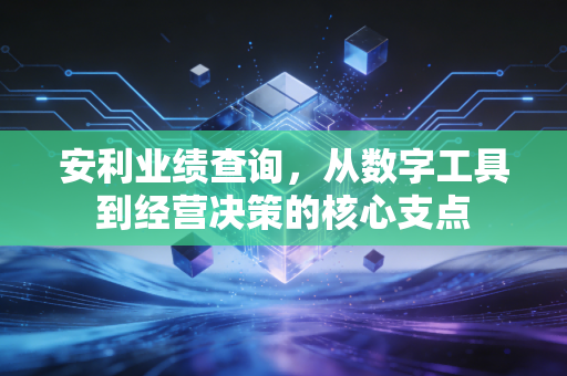 安利业绩查询，从数字工具到经营决策的核心支点