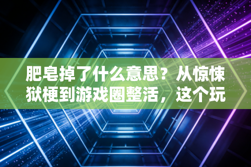 肥皂掉了什么意思？从惊悚狱梗到游戏圈整活，这个玩了二十年的老梗藏着一代人的青春