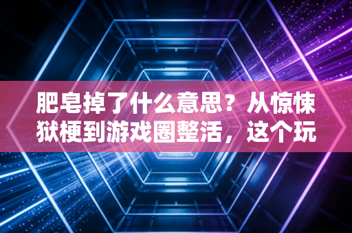 肥皂掉了什么意思？从惊悚狱梗到游戏圈整活，这个玩了二十年的老梗藏着一代人的青春