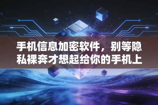 手机信息加密软件，别等隐私裸奔才想起给你的手机上锁