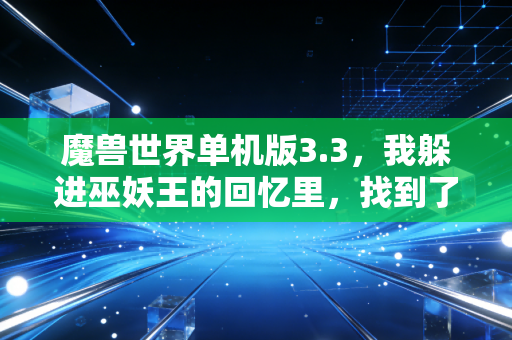魔兽世界单机版3.3,我躲进巫妖王的回忆里,找到了对抗当下内耗的解药