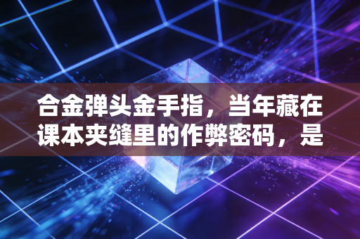 合金弹头金手指，当年藏在课本夹缝里的作弊密码，是我整个童年最棒的秘密