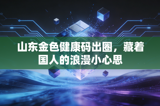 山东金色健康码出圈，藏着国人的浪漫小心思