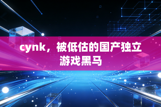 cynk，被低估的国产独立游戏黑马