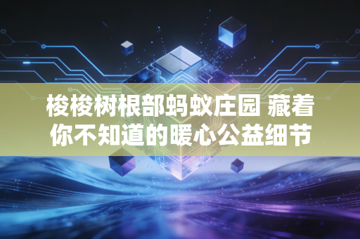 梭梭树根部蚂蚁庄园 藏着你不知道的暖心公益细节