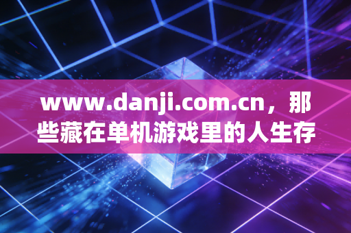 www.danji.com.cn，那些藏在单机游戏里的人生存档点