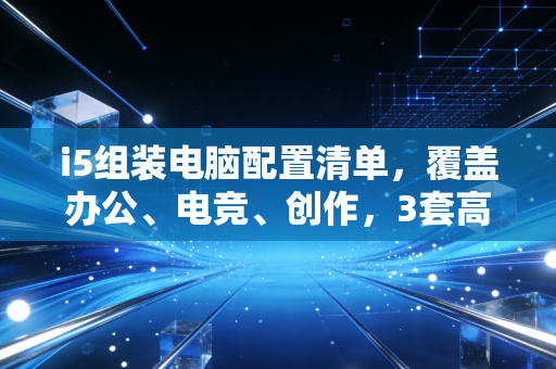 i5组装电脑配置清单，覆盖办公、电竞、创作，3套高性价比方案任你选