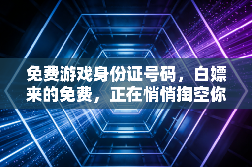 免费游戏身份证号码，白嫖来的免费，正在悄悄掏空你