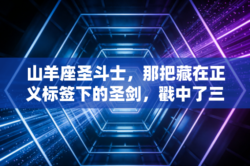 山羊座圣斗士，那把藏在正义标签下的圣剑，戳中了三十年动漫迷的叛逆青春