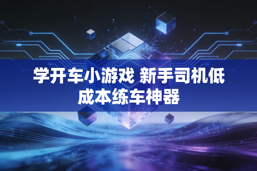 学开车小游戏 新手司机低成本练车神器