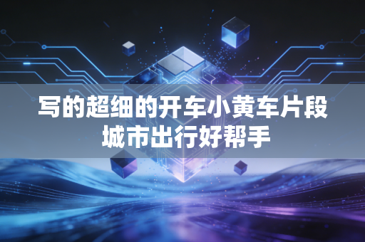 写的超细的开车小黄车片段 城市出行好帮手