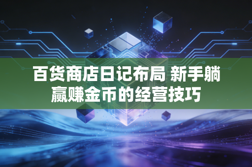 百货商店日记布局 新手躺赢赚金币的经营技巧