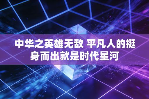 中华之英雄无敌 平凡人的挺身而出就是时代星河