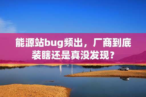 能源站bug频出，厂商到底装瞎还是真没发现？