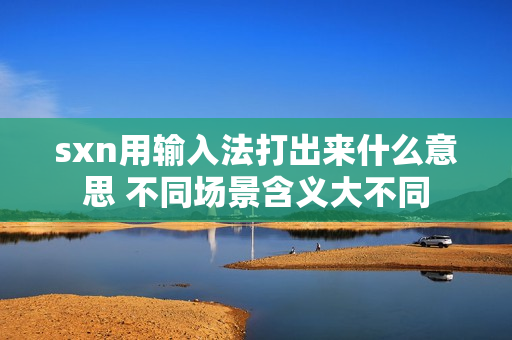 sxn用输入法打出来什么意思 不同场景含义大不同