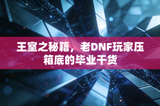 王室之秘籍,老DNF玩家压箱底的毕业干货