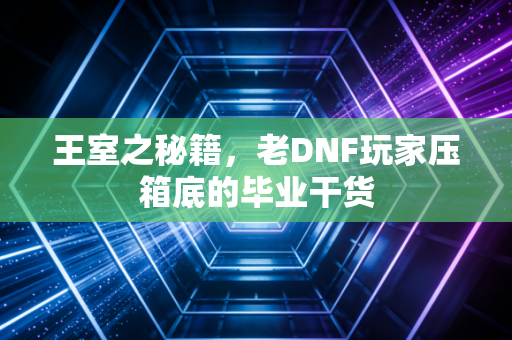 王室之秘籍，老DNF玩家压箱底的毕业干货