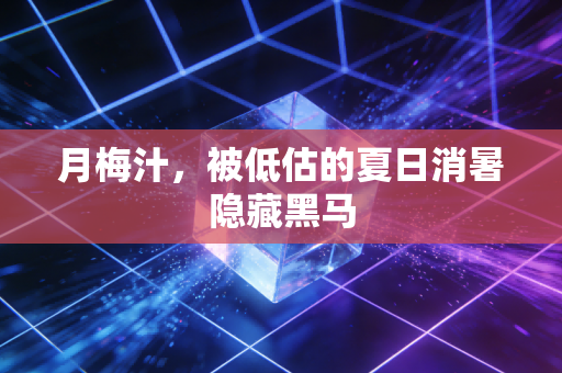 月梅汁，被低估的夏日消暑隐藏黑马