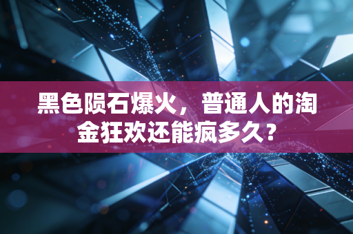 黑色陨石爆火,普通人的淘金狂欢还能疯多久?
