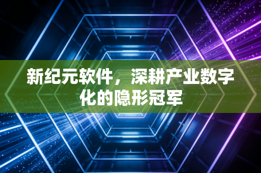 新纪元软件，深耕产业数字化的隐形冠军