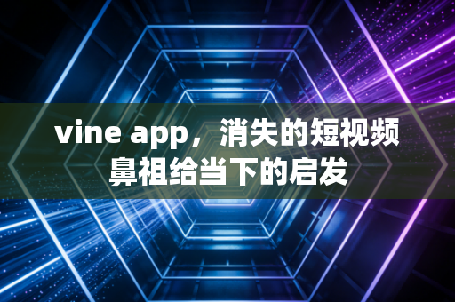 vine app，消失的短视频鼻祖给当下的启发