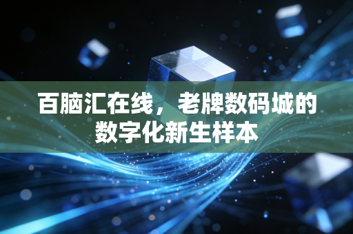 百脑汇在线，老牌数码城的数字化新生样本