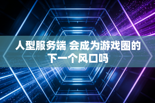 人型服务端 会成为游戏圈的下一个风口吗