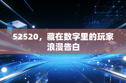 52520，藏在数字里的玩家浪漫告白