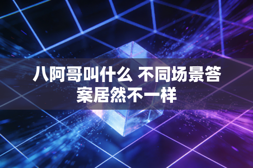 八阿哥叫什么 不同场景答案居然不一样
