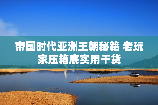 帝国时代亚洲王朝秘籍 老玩家压箱底实用干货