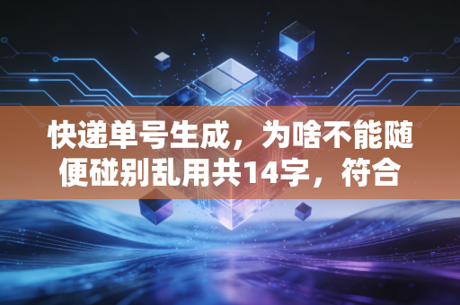 快递单号生成，为啥不能随便碰别乱用共14字，符合开头要求、字数要求）