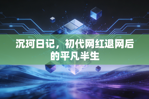 沉珂日记,初代网红退网后的平凡半生