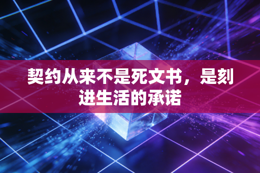 契约从来不是死文书，是刻进生活的承诺