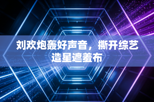 刘欢炮轰好声音，撕开综艺造星遮羞布