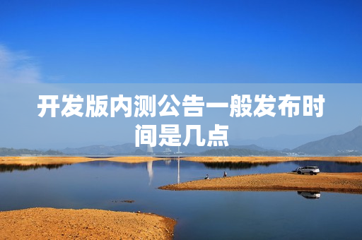开发版内测公告一般发布时间是几点