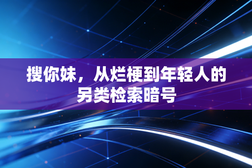 搜你妹，从烂梗到年轻人的另类检索暗号