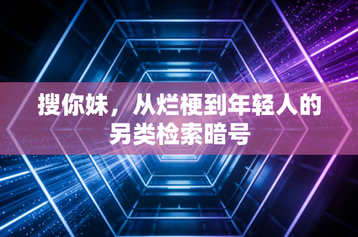 搜你妹，从烂梗到年轻人的另类检索暗号
