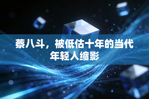 蔡八斗，被低估十年的当代年轻人缩影