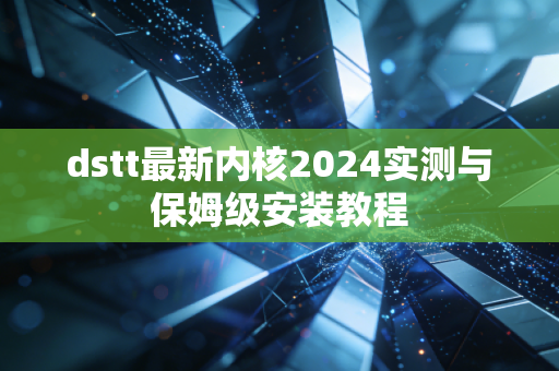 dstt最新内核2024实测与保姆级安装教程